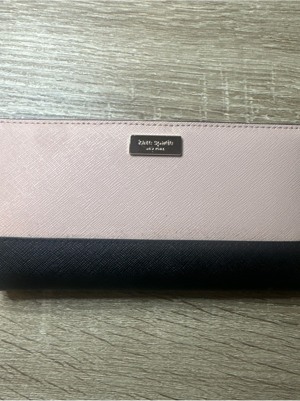 Kate Spade New York Laurel Way Stacy Wallet in Pink and Black color block